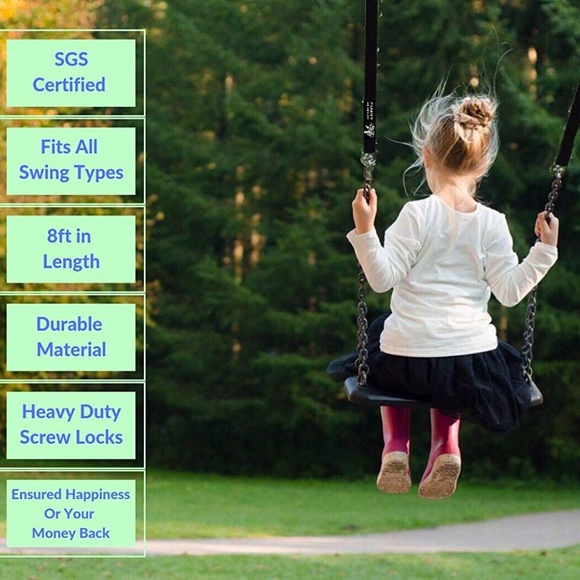 Family Forest Tree Swing Hanging Kit Two8FT Straps - Picture 7 of 7